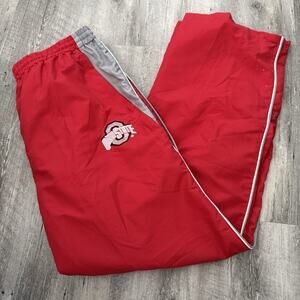 Ohio State Buckeyes Mesh-Lined Track Pants Mens XL Red Pull-On Shorts Colosseum